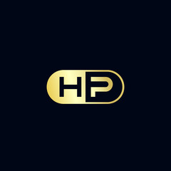 Initial Letter HP Logo Template Design