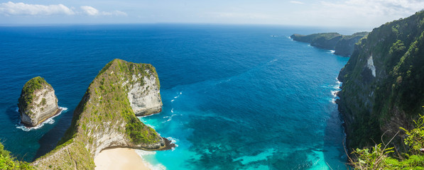 Kelingking Beach on Nusa Penida Island, Bali, Indonesia