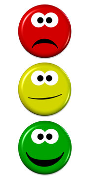 Emojis ,Ampelphasen,rot,gelb,gr&uuml;n