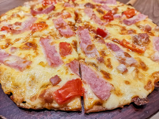Italian traditional fast food pizza
