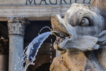Fototapeta na wymiar Roma, Monumenti al Pantheon