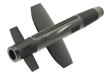3d render of a ballistic missile
