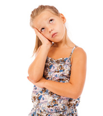 Beautiful blonde little girl