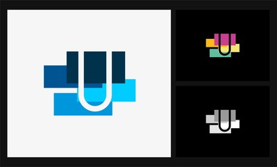 letter U square logo