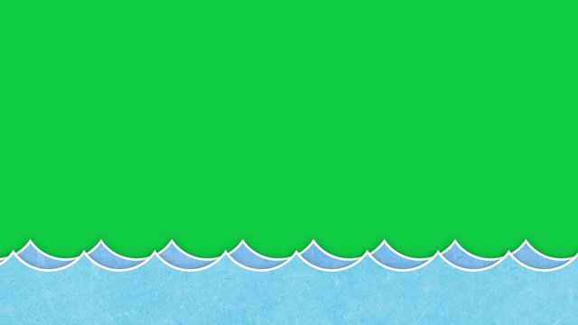 Meer Animation mit springendem Fisch