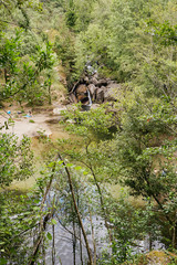 Banks of the Vizela river in the Pontido village before reaching the Queimadela dam in Fafe
