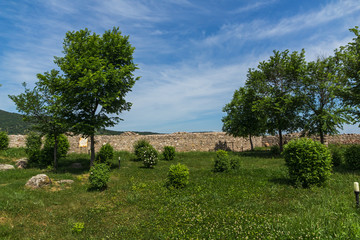 Ruins of Ancient Byzantine fortress The Peristera in town of Peshtera, Pazardzhik Region, Bulgaria