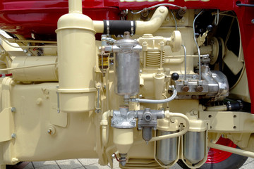 Engine of a historic car