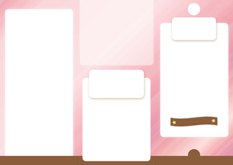 Pink brochure template