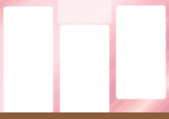 Simple pink brochure template
