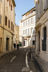 Fototapeta na wymiar Winding streets of the old city.