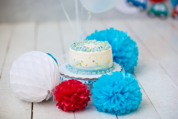 The decor of the birthday