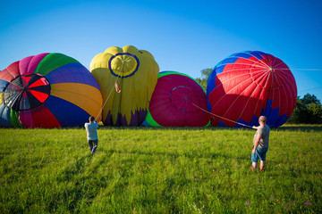 balloons at the start