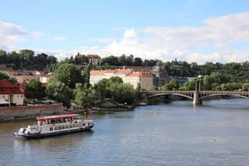 Amazing views of the Vltava River and its vicinities.