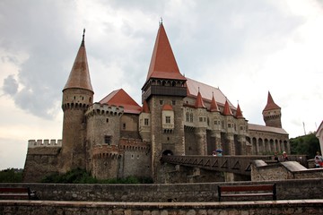 Fototapeta na wymiar Corvin Castle Castelul Huniazilor in Hunedoara, Romania.