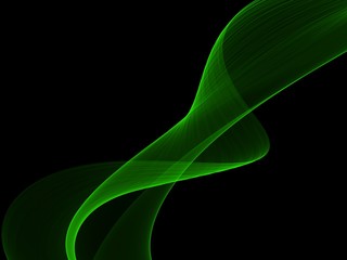     Abstract green elegant wave design 