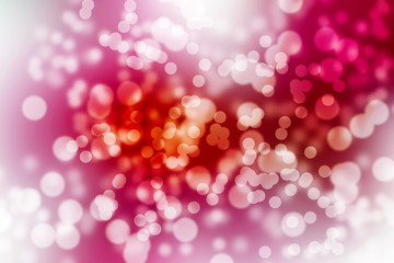 mixed color pink,red,white  bokeh abstract background