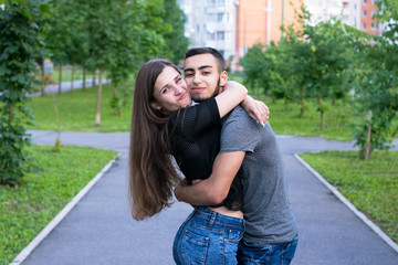 Obraz premium Two people standing together