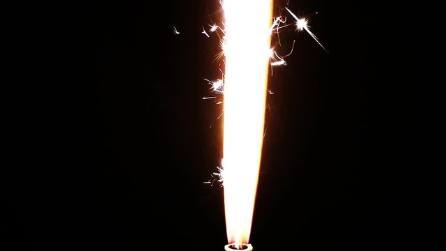 1920x080 25 Fps. Very Nice engal Sparkles Fireworks on Fire Background Video.