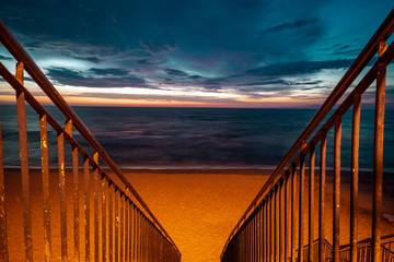 stairs down to the beach