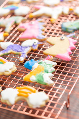Unicorn sugar cookies