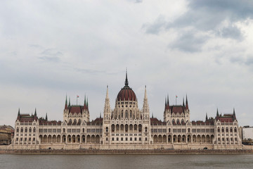 Fototapeta na wymiar Hungarian Parliament Symmetry, Budapest