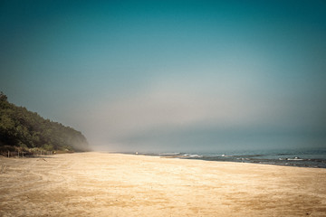 sandy beach by the baltic sea