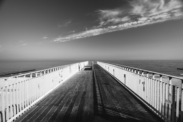 pier over the beach by the seaside