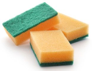 Kitchen sponge with scotch brite