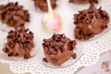close up of chocolate balls