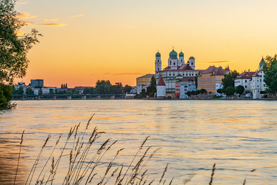 Passau im Sonnenuntergang
