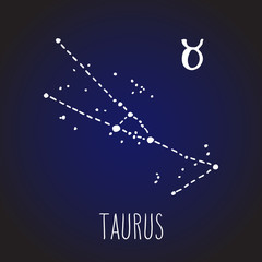 Taurus Zodiac sign constellation