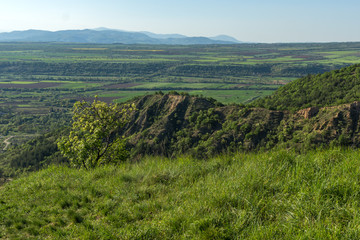 Naklejka premium Amazing Spring Landscape near rock formation Stob pyramids, Rila Mountain, Kyustendil region, Bulgaria