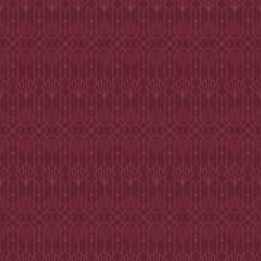 Obraz na płótnie Canvas Seamless art deco vintage marsala pattern