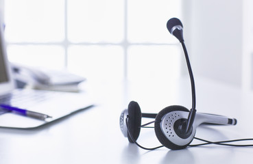 Communication support, call center and customer service help desk.