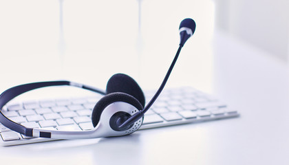 Communication support, call center and customer service help desk.
