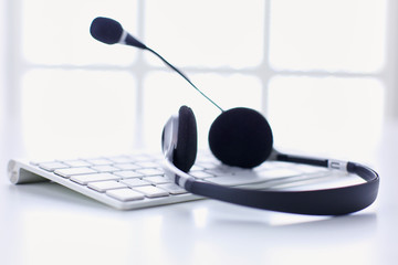 Communication support, call center and customer service help desk.