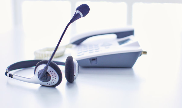 Communication support, call center and customer service help desk.