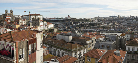 Vista do Porto e Vila Nova de Gaia