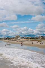 View of the beach on a summer day in Ventnor City, New Jersey