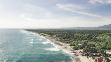 beach and shore aerial