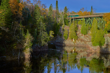baptism river, tettegouche state park, mn, autumn