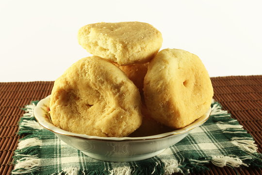 indian gujarati food Dahitra Puri khaja puri or fried biscuits sweet