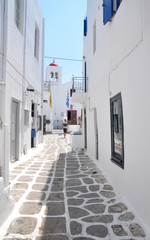 Fototapeta na wymiar White houses Mykonos
