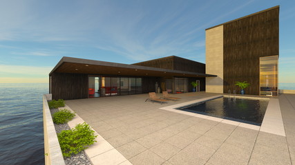 プール付き住宅