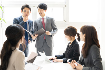 asian business group meeting