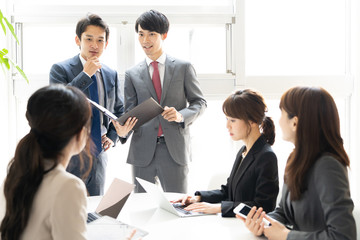 asian business group meeting