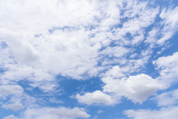 The nature of blue sky with cloud in the morning.
