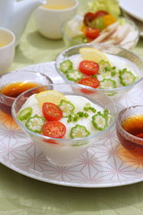 カジュアルな素麺ランチ