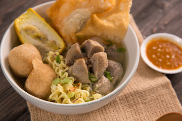 bakso. indonesian meatball